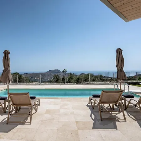 Aloni With 180° Seaview, Private Pool & Bbq, 2km From Villa Plakias