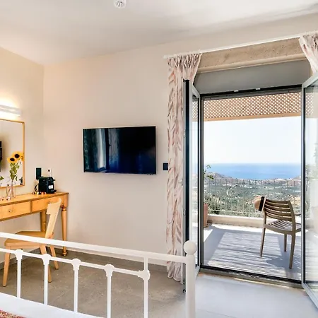 Aloni With 180° Seaview, Private Pool & Bbq, 2km From *