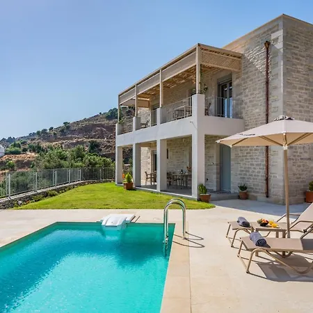 Aloni With 180° Seaview, Private Pool & Bbq, 2km From Villa Plakias