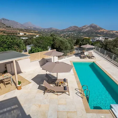 Villa Aloni With 180° Seaview, Private Pool & Bbq, 2km From Plakias