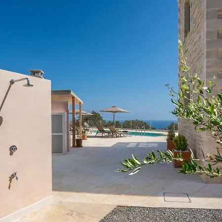 Aloni With 180° Seaview, Private Pool & Bbq, 2km From Villa *